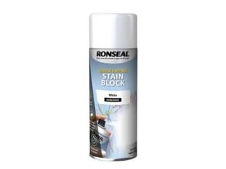 Ronseal Quick Drying Stain Block  White 400ml (5010214851034) RSLSBW400AER *Restrictions - See Description*