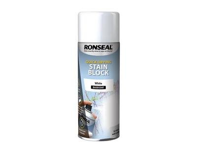 Ronseal Quick Drying Stain Block  White 400ml (5010214851034) RSLSBW400AER *Restrictions - See Description*