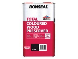 Ronseal Trade Total Wood Preserver Black 5 litre (5010214885930) RSLTTWPBL5L *Restrictions - See Description*