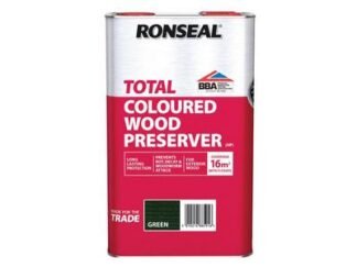 Ronseal Trade Total Wood Preserver Green 5 litre (5010214885916) RSLTTWPGR5L *Restrictions - See Description*