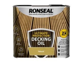 Ronseal Ultimate Protection Decking Oil Natural 2.5 litre (5010214869336) RSLUDON25L *Restrictions - See Description*