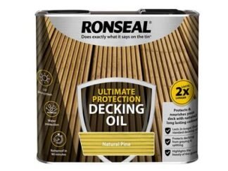 Ronseal Ultimate Protection Decking Oil Natural Pine 2.5 litre (5010214869367) RSLUDONP25L *Restrictions - See Description*