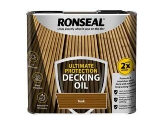 Ronseal Ultimate Protection Decking Oil Teak 2.5 litre (5010214869398) RSLUDOT25L *Restrictions - See Description*