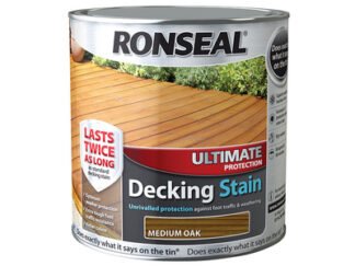 Ronseal Ultimate Protection Decking Stain Medium Oak 2.5 litre (5010214869053) RSLUDSMO25L *Restrictions - See Description*