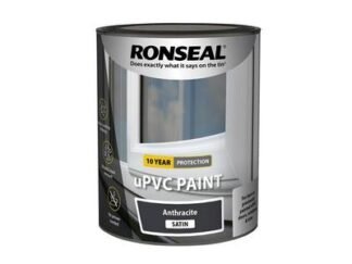 Ronseal uPVC Paint Anthracite Satin 750ml (5010214893911) RSLUPVCAS750 *Restrictions - See Description*