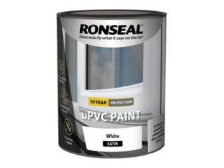 Ronseal uPVC Paint White Satin 750ml (5010214893928) RSLUPVCWS750