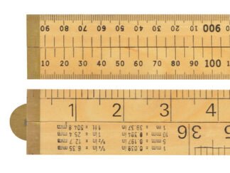 R.S.T. Wooden 4 Fold Rule 1m / 39in (Blister packed) (5013693807318) RST073P