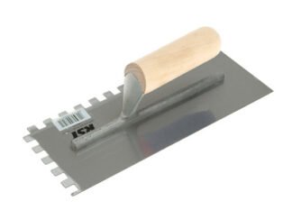 R.S.T. Notched Trowel 10mm Square Notches Wooden Handle 11 x 4.1/2in (5013693862607) RST6260