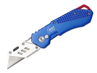 R.S.T. Aluminium Blue Folding Knife (5013693098624) RSTRSX336B *Restrictions - See Description*