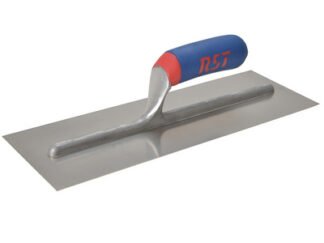 R.S.T. Plasterers Finishing Trowel Stainless Steel Soft Touch Handle 16 x 4in (5013693050783) RSTRTR16SSD