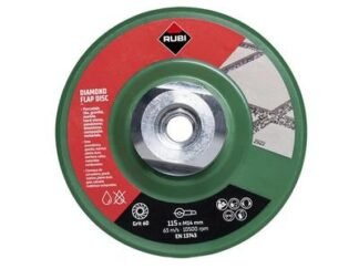 RUBI Tiling Tools Diamond Flap Disc 115mm x 50/60 Grit (8413797329216) RUB32921
