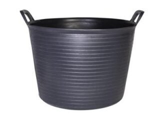RUBI Tiling Tools NΒΊ. 3 FLEXTUB Plastic Tub Black 40 litre (8424775401015) RUB88773