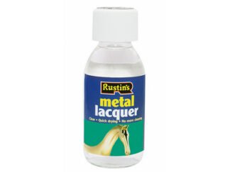 Rustins Metal Lacquer Clear 125ml (5015332550012) RUSCML125 *Restrictions - See Description*