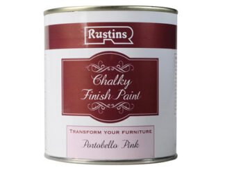 Rustins Chalky Finish Paint Portobello Pink 500ml (5015332001248) RUSCPPP500