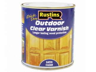 Rustins Exterior Varnish Satin 1 litre (5015332711031) RUSEVS1L