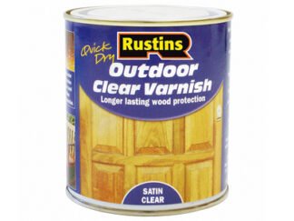 Rustins Exterior Varnish Satin 500ml (5015332711024) RUSEVS500