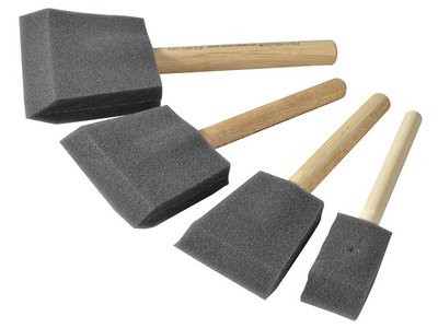 Rustins Foam Brush Set, 4 Piece (5015332690190) RUSFBSET