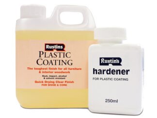 Rustins Plastic Furniture Coating Gloss 1 litre (5015332400058) RUSFPCGG1L