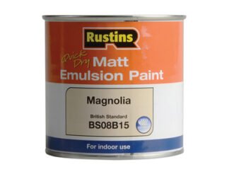 Rustins Quick Dry Matt Emulsion Paint Magnolia 250ml (5015332002252) RUSMEM250