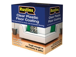 Rustins Clear Plastic Floor Coating Kit Satin 4 litre (5015332400621) RUSPCFS4L