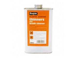 Rustins Plastic Coating Thinners 500ml (5015332400256) RUSPCT500