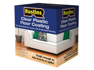 Rustins Clear Plastic Floor Coating Kit Gloss 4 litre (5015332400119) RUSPFCFK4L
