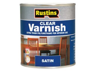 Rustins Polyurethane Varnish Satin Clear 250ml (5015332410125) RUSPVSCL250