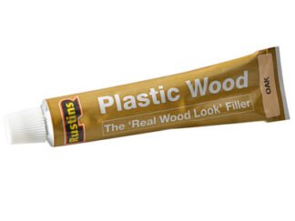 Rustins Plastic Wood Tube Oak 20g (5015332220069) RUSPWTUBEO