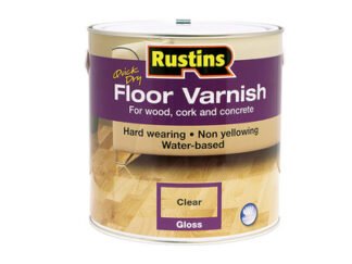 Rustins Quick Dry Floor Varnish Gloss 2.5 litre (5015332000029) RUSQDFVG25L