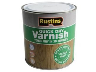 Rustins Quick Dry Varnish Matt Clear 1 litre (5015332000197) RUSQDVMC1L
