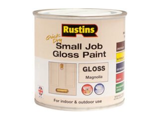 Rustins Quick Dry Small Job Gloss Paint Magnolia 250ml (5015332001842) RUSSJMAGQD *Restrictions - See Description*