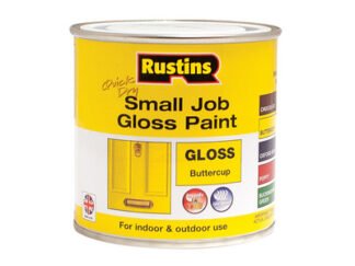 Rustins Quick Dry Small Job Gloss Paint Buttercup 250ml (5015332001804) RUSSJPBUTQD