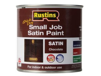 Rustins Quick Dry Small Job Satin Paint Chocolate 250ml (5015332001958) RUSSJPSCHOQD