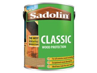 Sadolin Classic Wood Protection Light Oak 5 litre (5721147605730) SAD5012923 *Restrictions - See Description*
