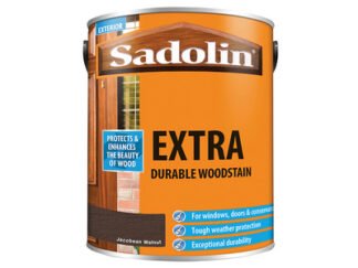 Sadolin Extra Durable Woodstain Jacobean Walnut 5 litre (5721147610437) SAD5012998 *Restrictions - See Description*