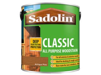 Sadolin Classic Wood Protection Antique Pine 2.5 litre (5721147660227) SAD5028458 *Restrictions - See Description*