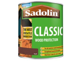 Sadolin Classic Wood Protection Teak 1 litre (5721147660319) SAD5028461 *Restrictions - See Description*
