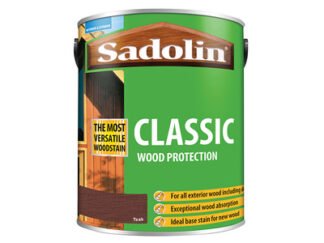 Sadolin Classic Wood Protection Teak 5 litre (5721147660333) SAD5028463 *Restrictions - See Description*