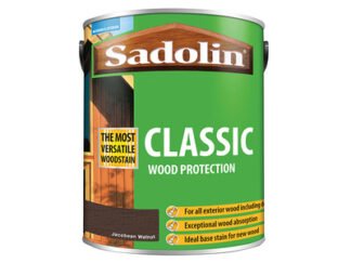 Sadolin Classic Wood Protection Jacobean Walnut 5 litre (5721147660432) SAD5028467 *Restrictions - See Description*