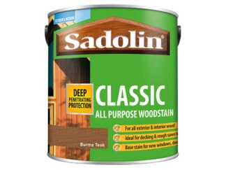 Sadolin Classic Wood Protection Burma Teak 2.5 litre (5721147602128) SAD5028480 *Restrictions - See Description*