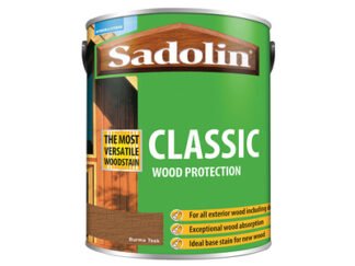 Sadolin Classic Wood Protection Burma Teak 5 litre (5721147602135) SAD5028481 *Restrictions - See Description*