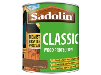 Sadolin Classic Wood Protection African Walnut 1 litre (5721147602418) SAD5028483 *Restrictions - See Description*