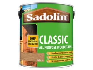 Sadolin Classic Wood Protection Natural 2.5 litre (5010131426773) SAD5028503 *Restrictions - See Description*