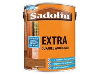 Sadolin Extra Durable Woodstain Antique Pine 5 litre (5721147670233) SAD5028530 *Restrictions - See Description*