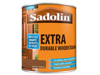 Sadolin Extra Durable Woodstain African Walnut 1 litre (5721147612417) SAD5028555 *Restrictions - See Description*