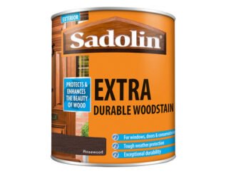 Sadolin Extra Durable Woodstain Rosewood 1 litre (5721147612516) SAD5028559 *Restrictions - See Description*