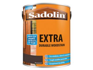 Sadolin Extra Durable Woodstain Rosewood 5 litre (5721147612530) SAD5028561 *Restrictions - See Description*