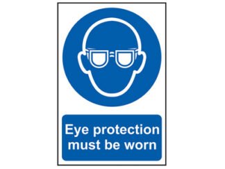 Scan Eye Protection Must Be Worn - PVC 200 x 300mm (5015397132680) SCA0007