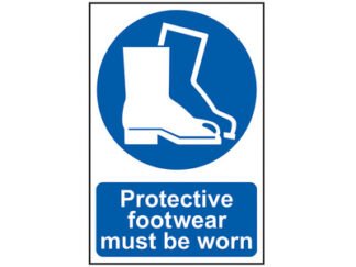 Scan Protective Footwear Must Be Worn - PVC 200 x 300mm (5015397132772) SCA0016