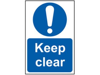 Scan Keep Clear - PVC 200 x 300mm (5015397133151) SCA0253